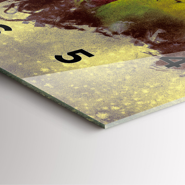 Horloge murale carrée Femme dans la forêt