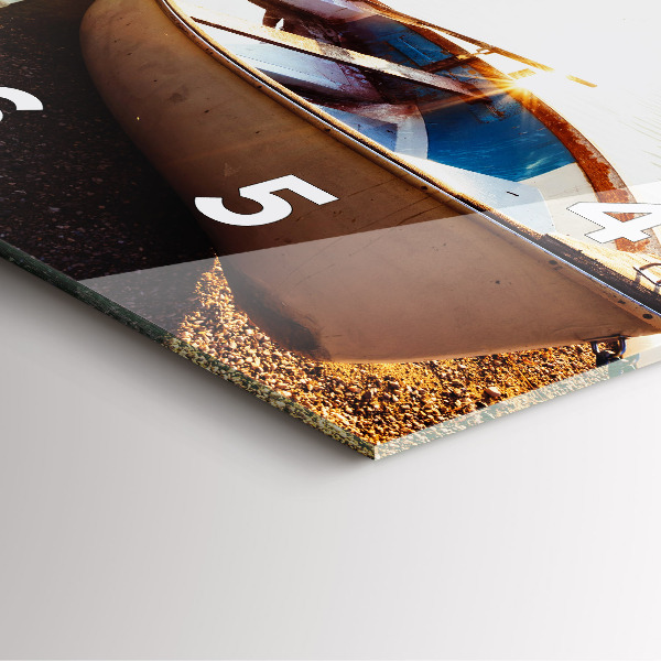 Horloge murale carrée Vue sur le lac