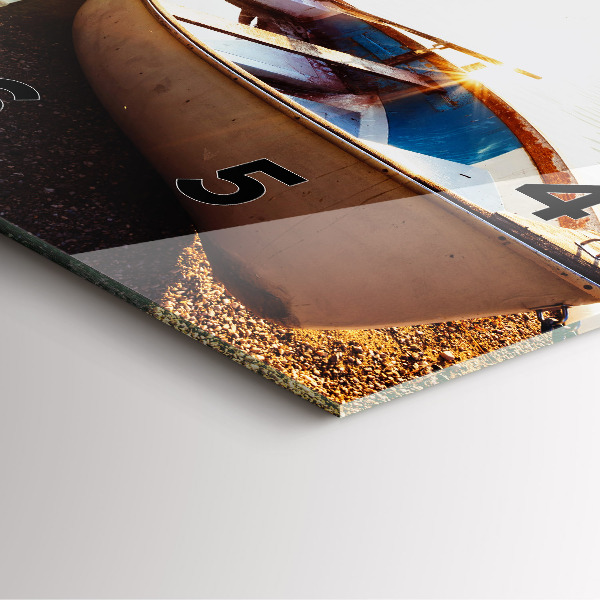 Horloge murale carrée Vue sur le lac