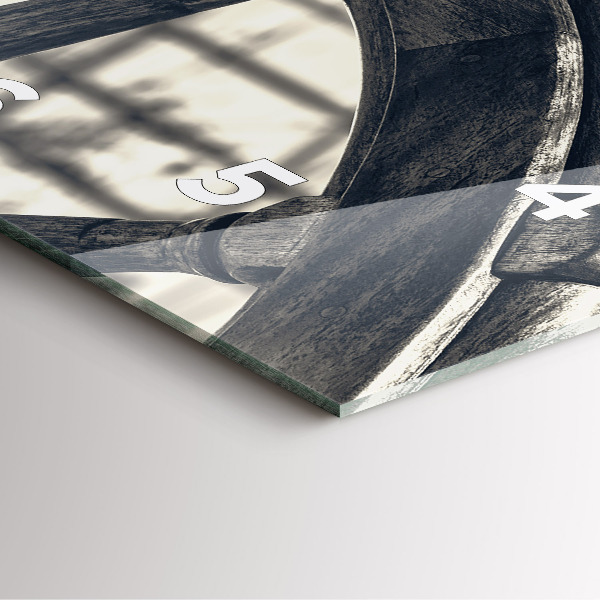 Horloge murale carrée Navire antique