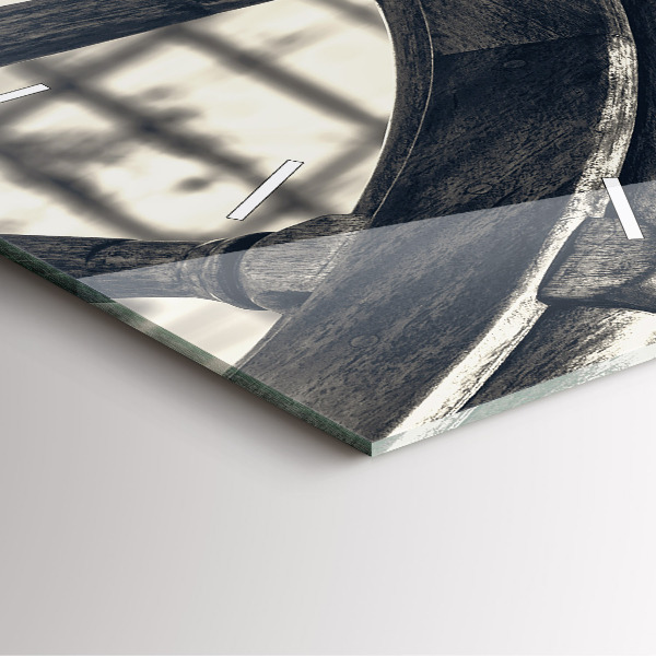 Horloge murale carrée Navire antique