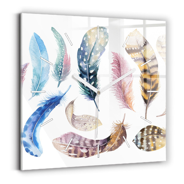 Horloge murale carrée 'Illustration d''art rétro'