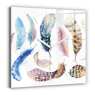 Horloge murale carrée 'Illustration d''art rétro'