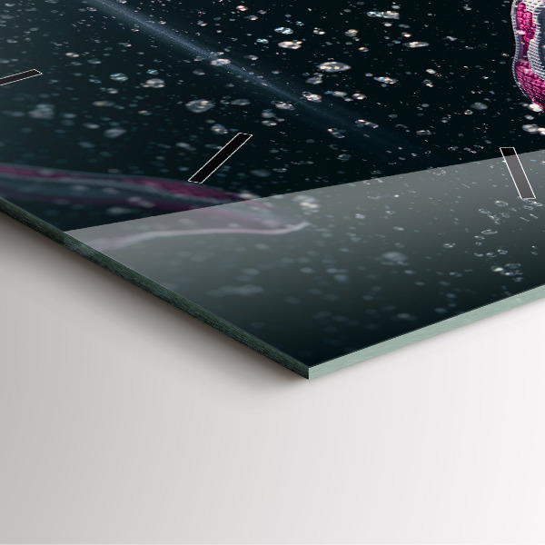 Horloge murale carrée Mode de vie sain et course à pied