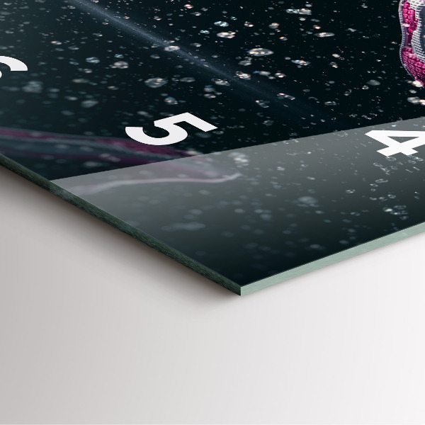 Horloge murale carrée Mode de vie sain et course à pied