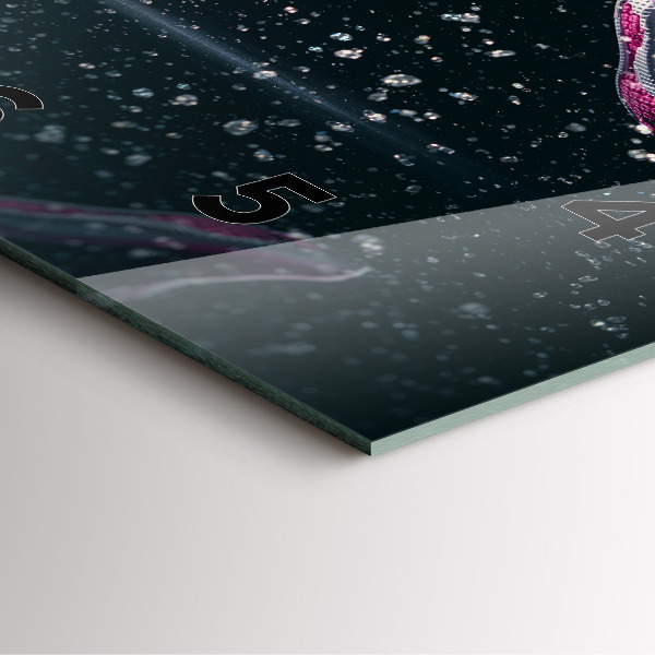 Horloge murale carrée Mode de vie sain et course à pied