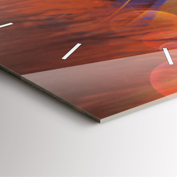 Horloge murale carrée Chevalier avec une épée