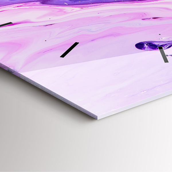 Horloge murale carrée Fond coloré