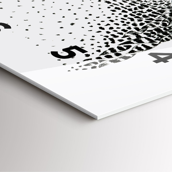 Horloge murale carrée Hibou dessiné avec des lunettes