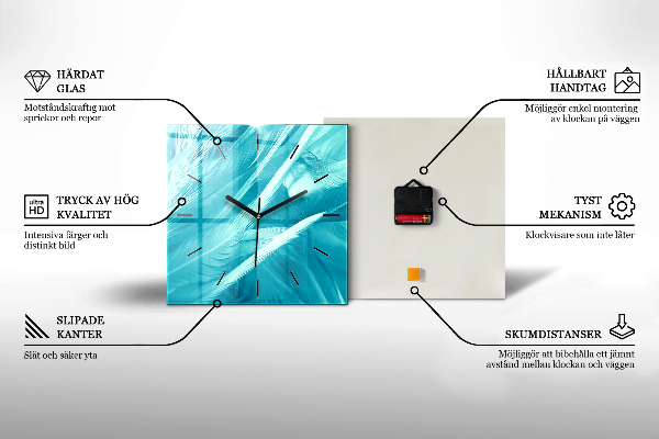 Horloge murale carrée Combat robot contre samouraï
