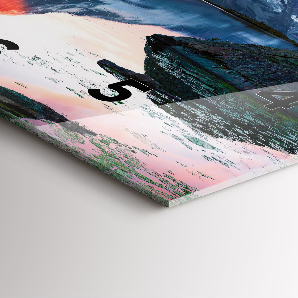 Horloge murale carrée Lac Stellisee Matterhorn