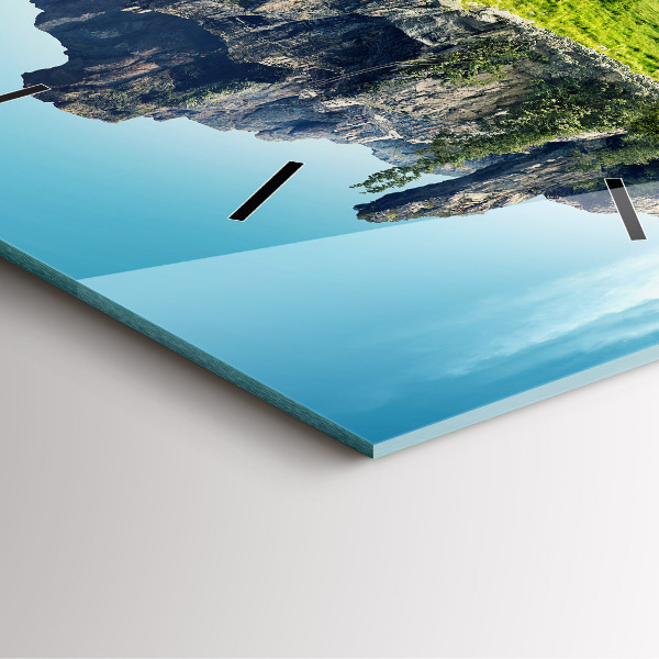 Horloge murale carrée 'L''île volante'