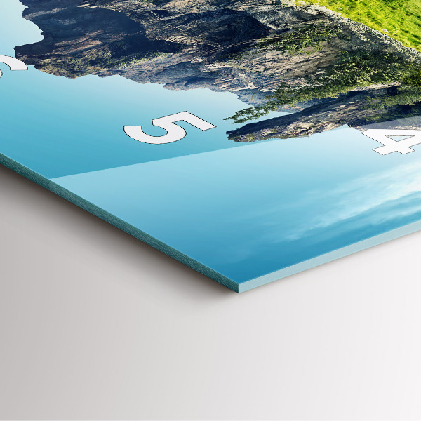 Horloge murale carrée 'L''île volante'