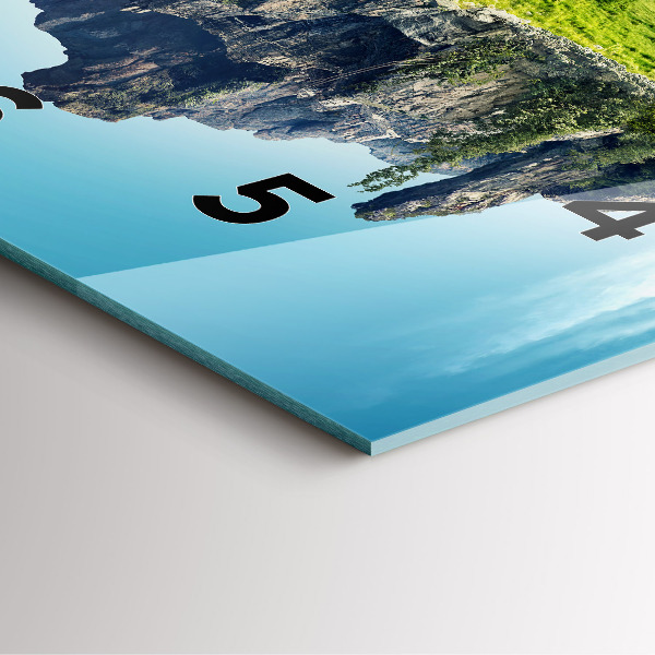 Horloge murale carrée 'L''île volante'