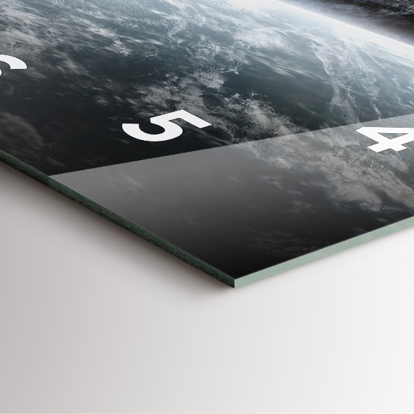 Horloge murale carrée 'L''espace et les planètes'