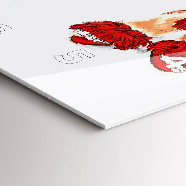 Horloge murale carrée Talons hauts pour femmes