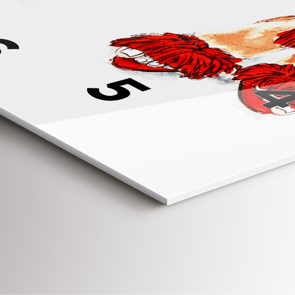 Horloge murale carrée Talons hauts pour femmes