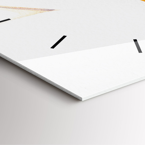 Horloge murale carrée Femme au chapeau