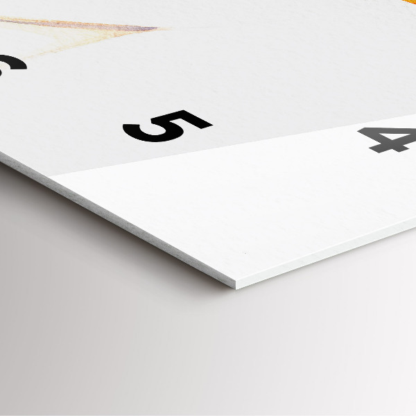 Horloge murale carrée Femme au chapeau