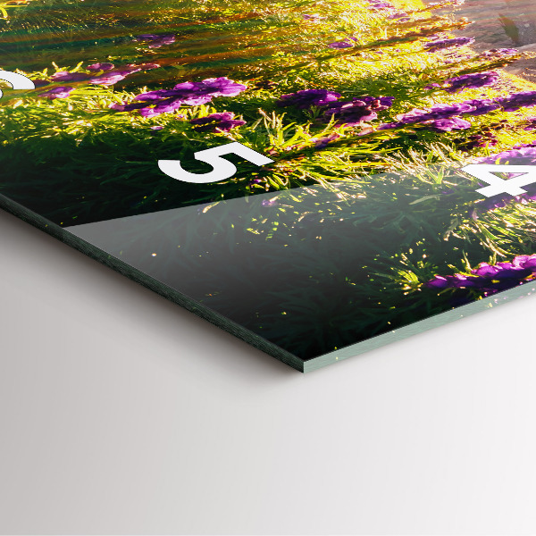 Horloge murale carrée Prairie de lavande