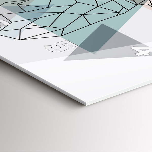 Horloge murale carrée Renne à la scandinave