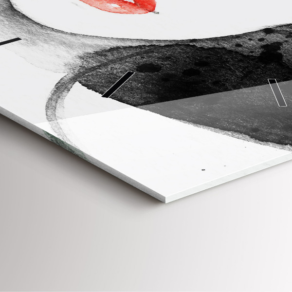 Horloge murale carrée Femme au chapeau