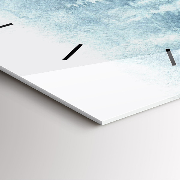 Horloge murale carrée 'Forêt d''hiver'