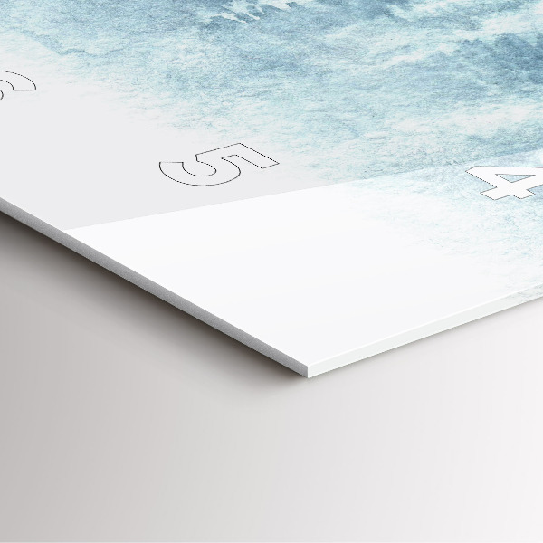 Horloge murale carrée 'Forêt d''hiver'