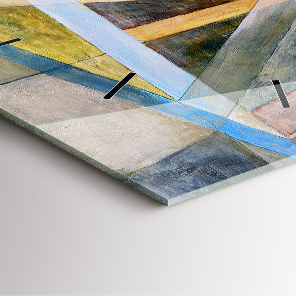 Horloge murale carrée peinture impressionniste