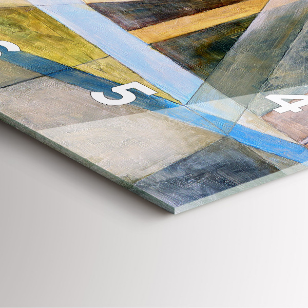 Horloge murale carrée peinture impressionniste