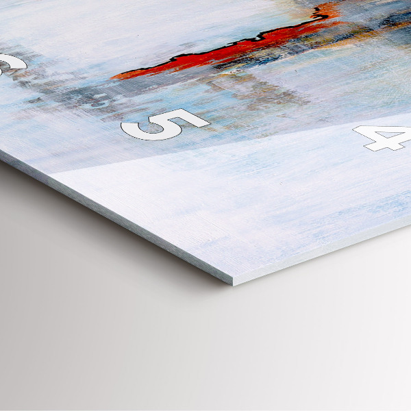 Horloge murale carrée Abstraction