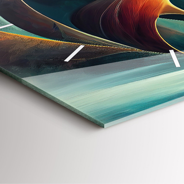 Horloge murale carrée Cascade qui coule