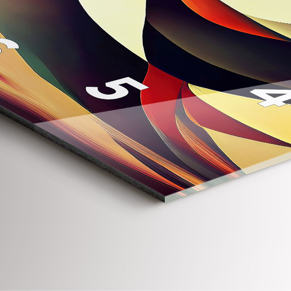 Horloge murale carrée Arrière-plan de lignes abstraites