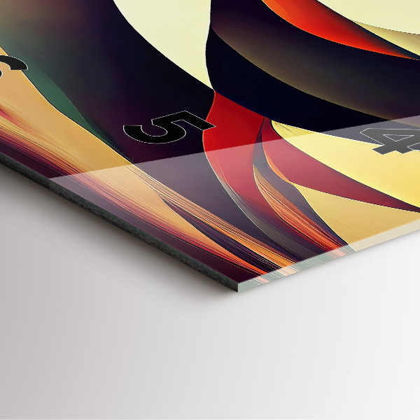 Horloge murale carrée Arrière-plan de lignes abstraites