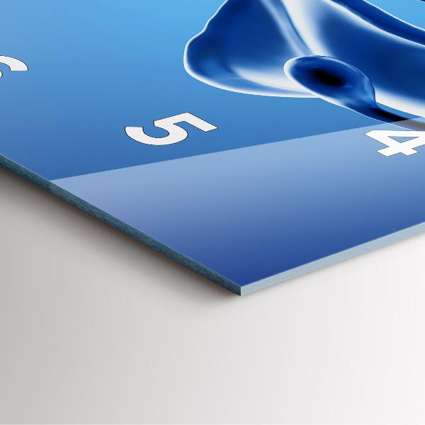 Horloge murale carrée Abstraction liquide