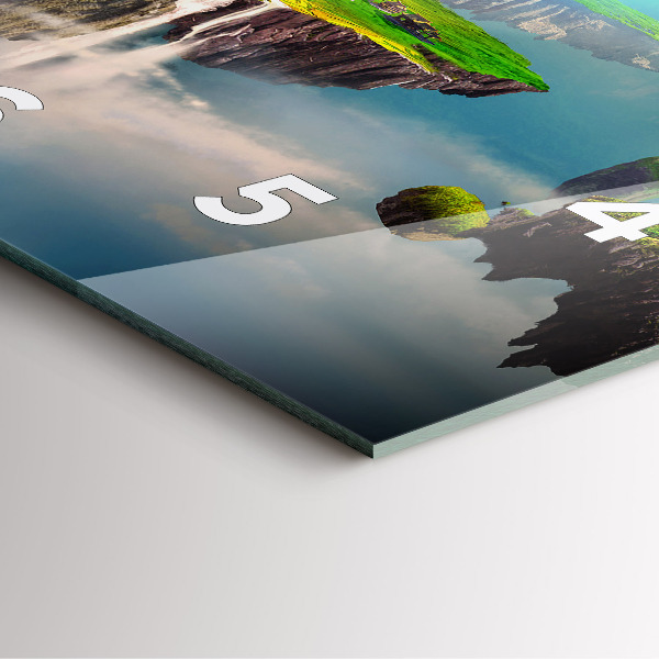 Horloge carrée en verre fantaisie chinoise