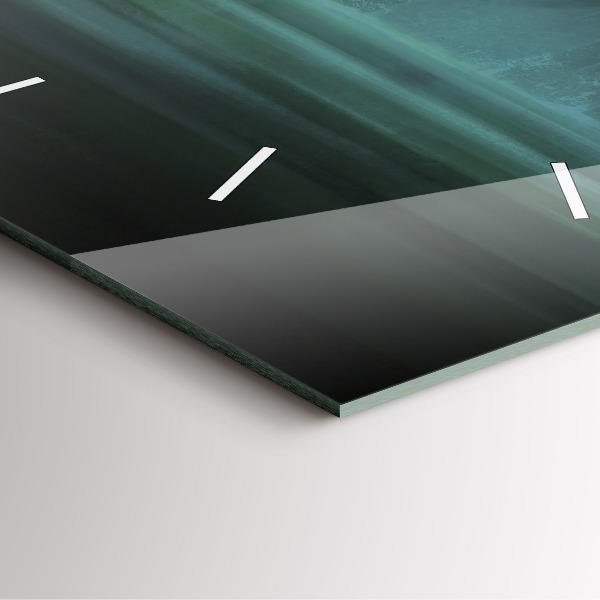 Horloge murale carrée 'L''homme et le monstre dans le marais'