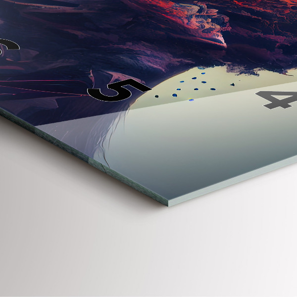 Horloge murale carrée Femme abstraite