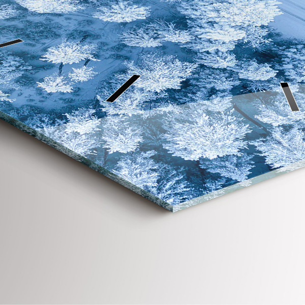 Horloge murale carrée Forêt vue par drone