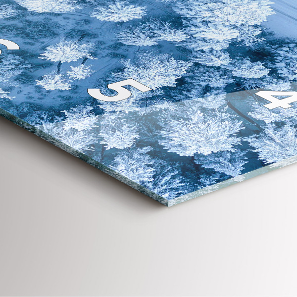 Horloge murale carrée Forêt vue par drone