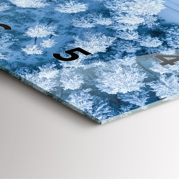 Horloge murale carrée Forêt vue par drone