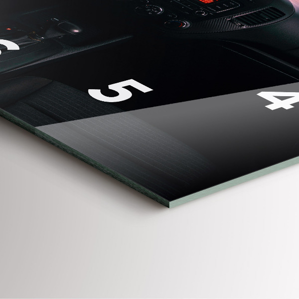 Horloge murale carrée Voiture à Tokyo