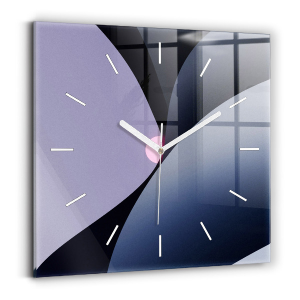 Horloge murale carrée Soleil abstrait