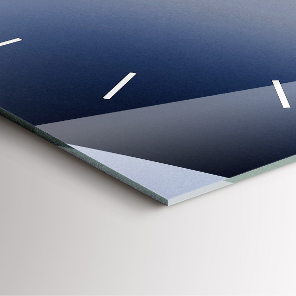 Horloge murale carrée Soleil abstrait