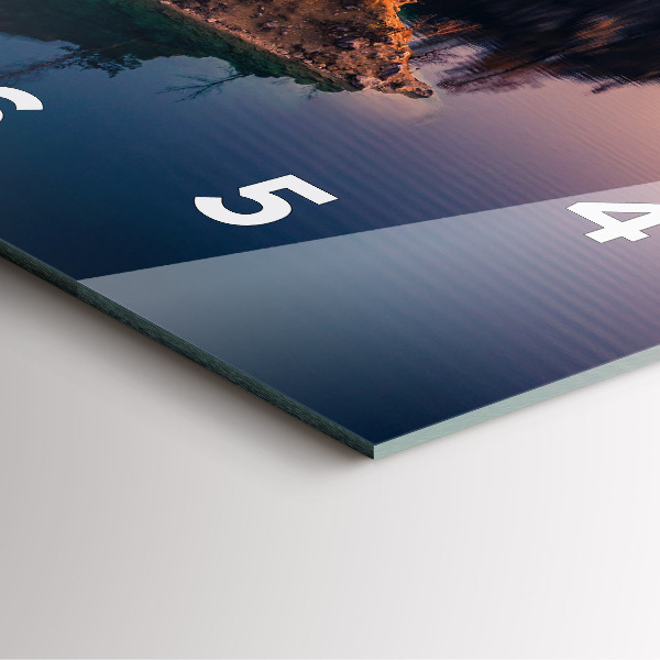 Horloge murale carrée Cracovie Lac Zakrzówek