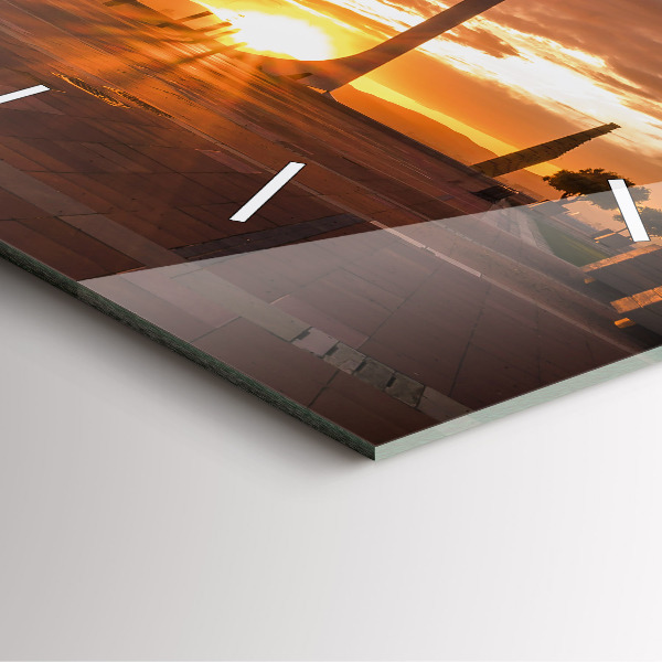 Horloge murale carrée Parc olympique de Barcelone