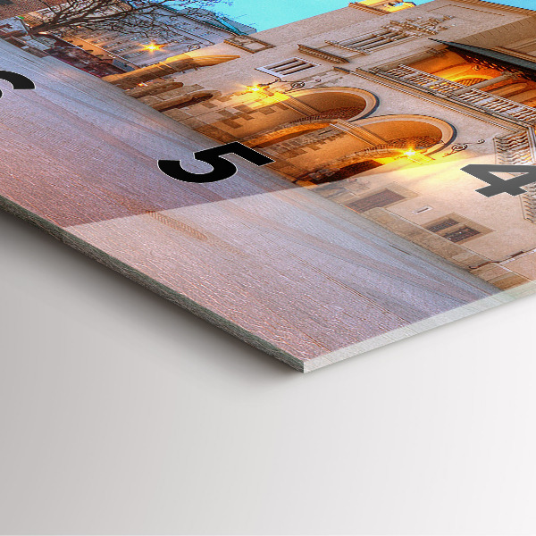 Horloge murale carrée Place du marché principal de Cracovie