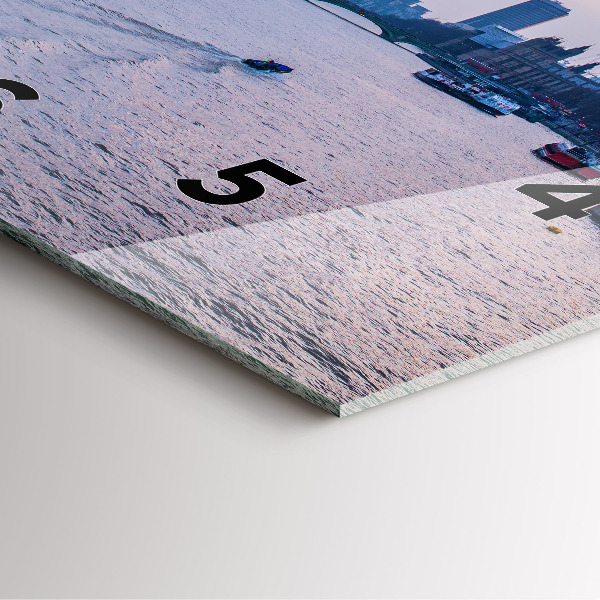 Horloge murale carrée Panorama de la ville du London Eye