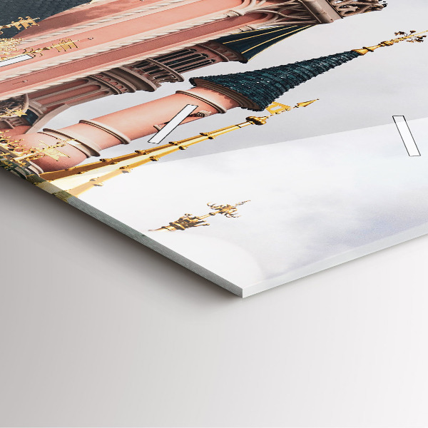 Horloge murale carrée Château de Disneyland Paris