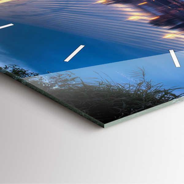 Horloge murale carrée Pont Rędziński à Wrocław